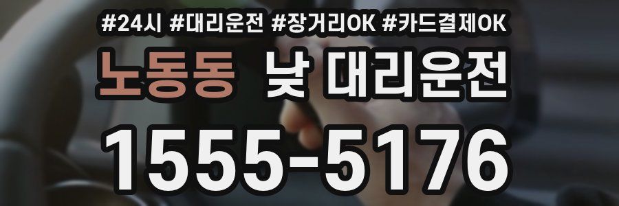 노동동 낮 대리운전