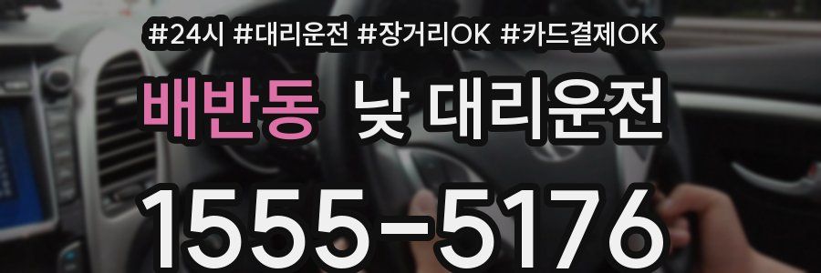 배반동 낮 대리운전