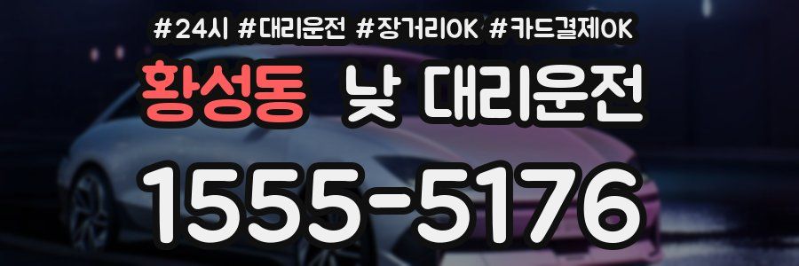 황성동 낮 대리운전