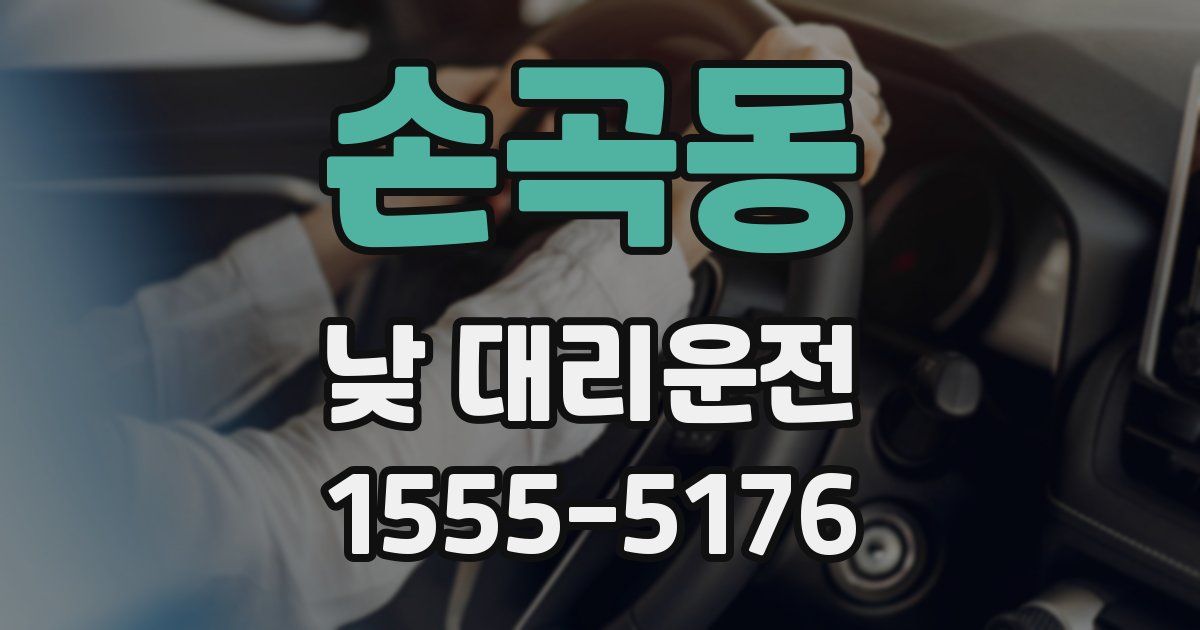손곡동 낮 대리운전