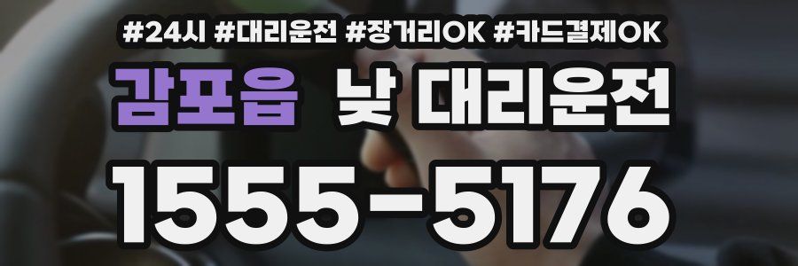 감포읍 낮 대리운전