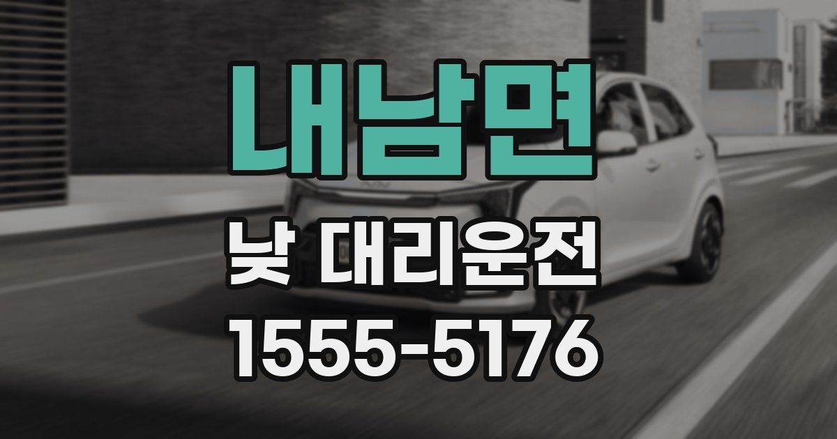 내남면 낮 대리운전