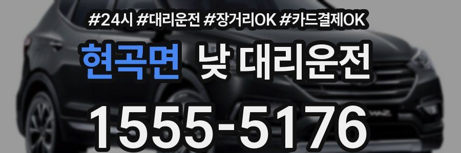 현곡면 낮 대리운전