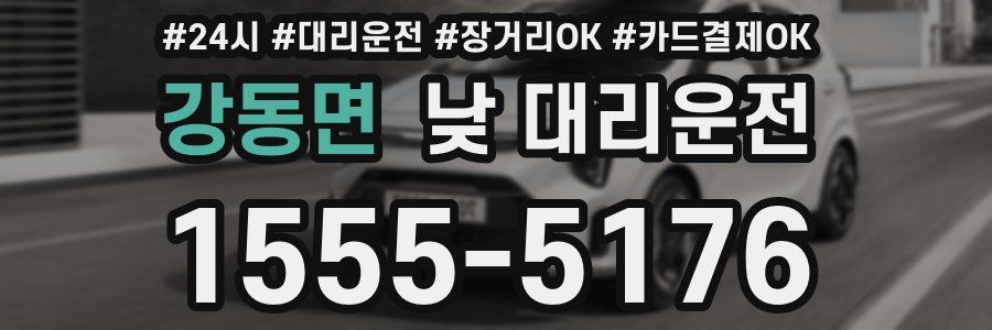 강동면 낮 대리운전