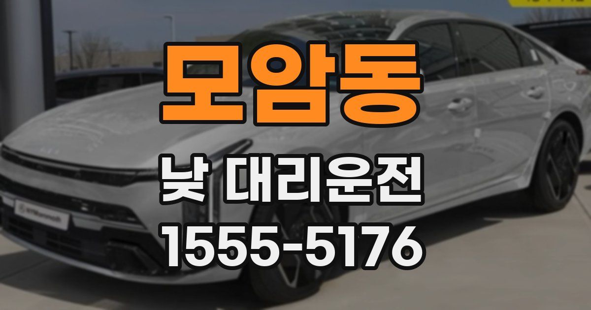 모암동 낮 대리운전