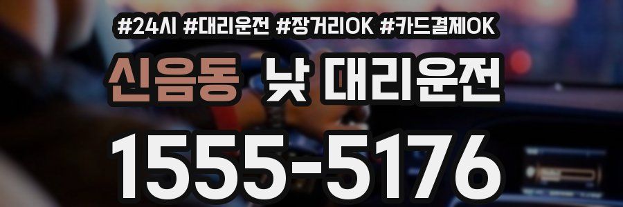 신음동 낮 대리운전
