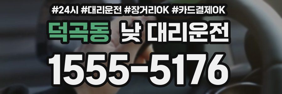 덕곡동 낮 대리운전