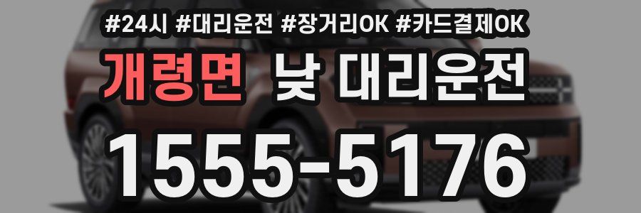 개령면 낮 대리운전