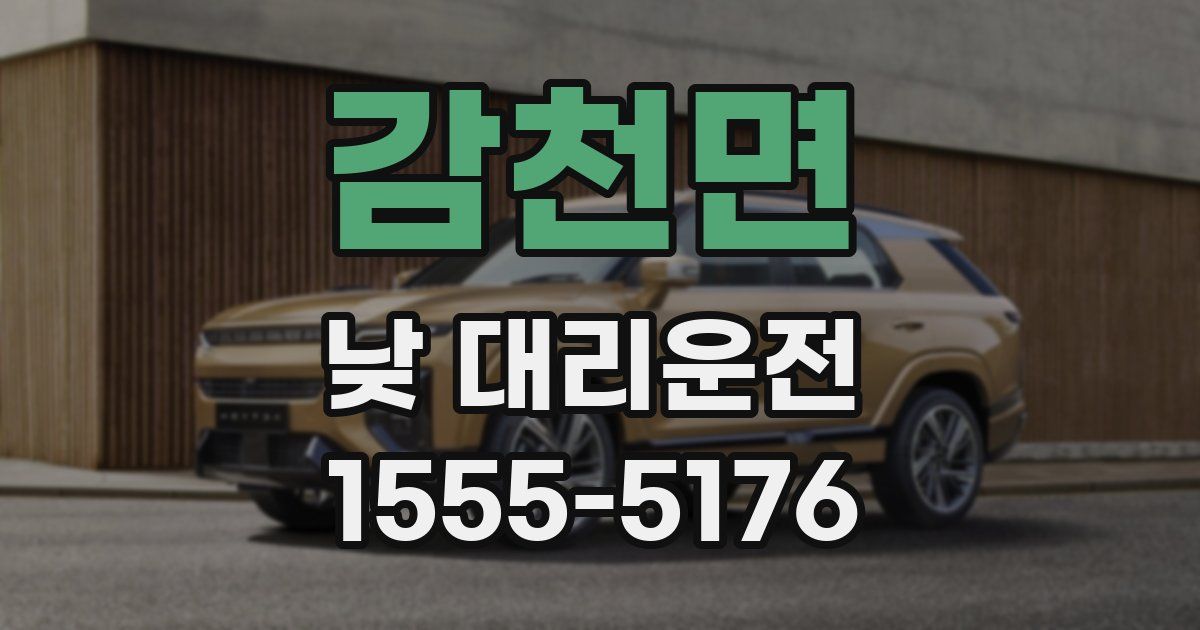 감천면 낮 대리운전
