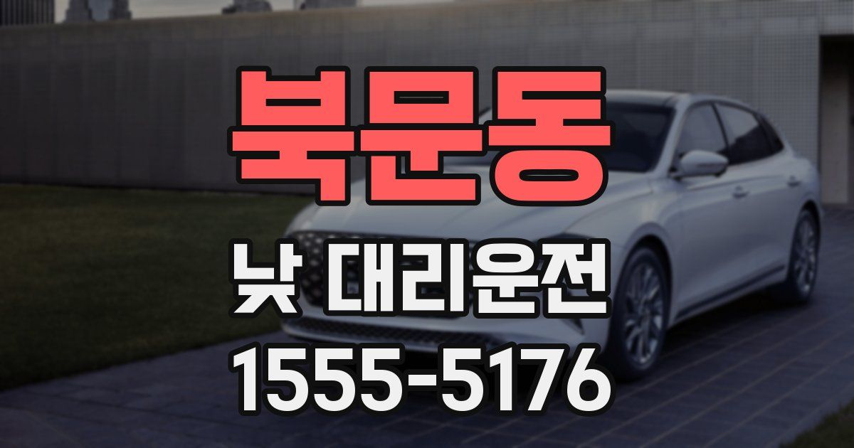 북문동 낮 대리운전