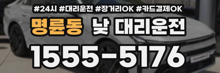 명륜동 낮 대리운전