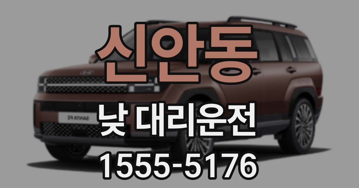 신안동 낮 대리운전