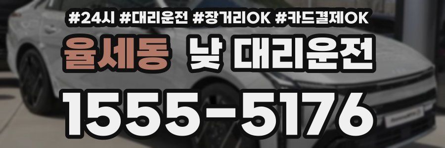 율세동 낮 대리운전
