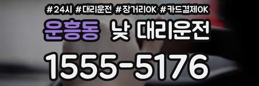 운흥동 낮 대리운전