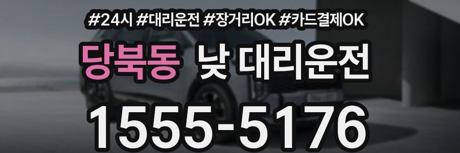 당북동 낮 대리운전