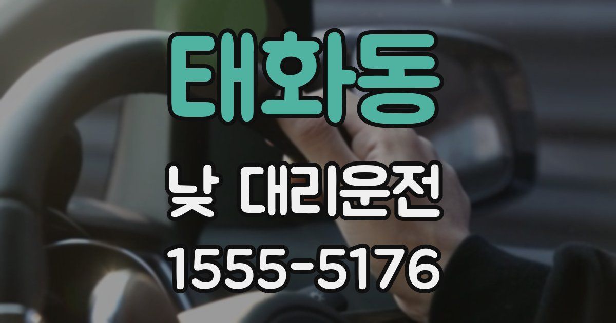 태화동 낮 대리운전