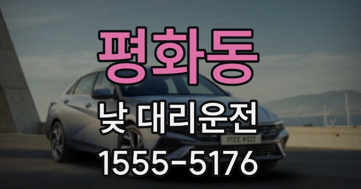 평화동 낮 대리운전
