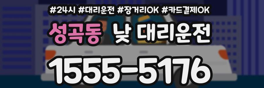 성곡동 낮 대리운전