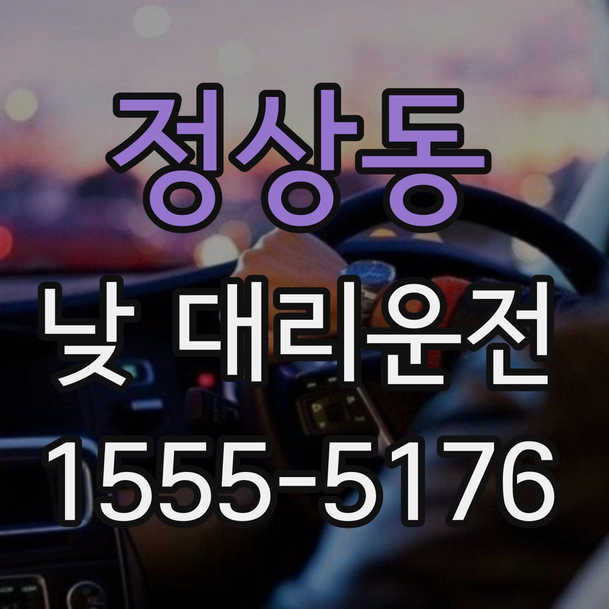 정상동 낮 대리운전