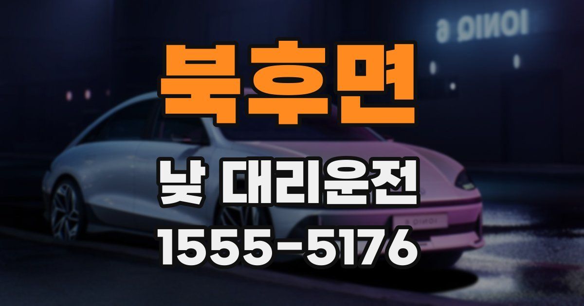 북후면 낮 대리운전
