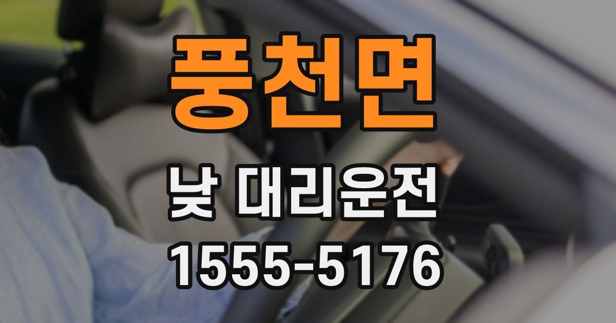 풍천면 낮 대리운전