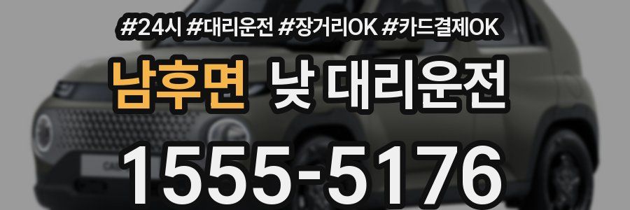 남후면 낮 대리운전