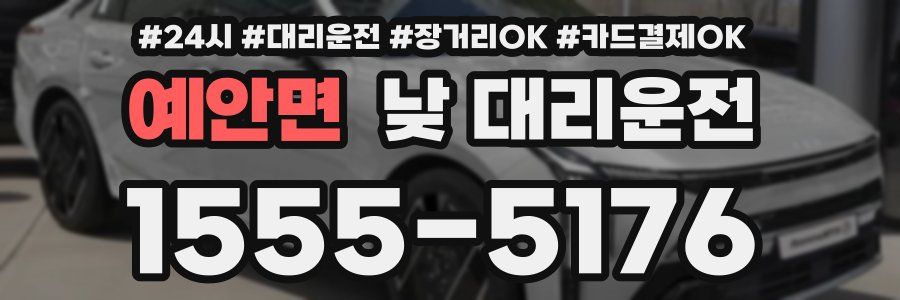 예안면 낮 대리운전