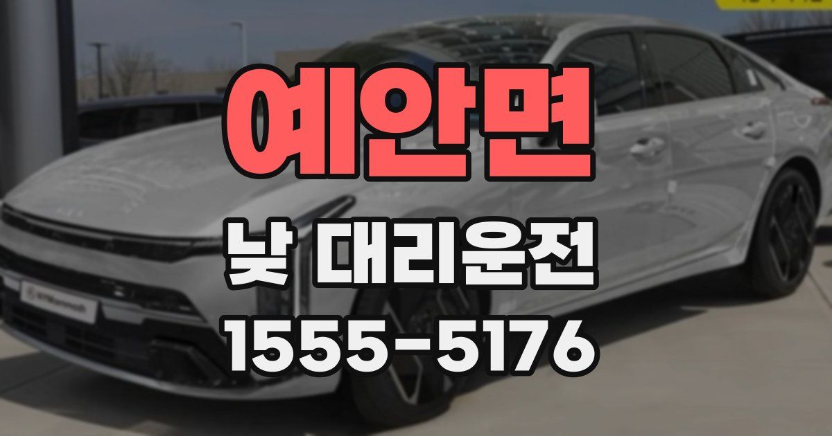예안면 낮 대리운전