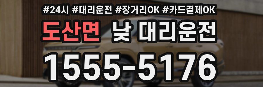 도산면 낮 대리운전