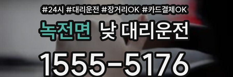 녹전면 낮 대리운전