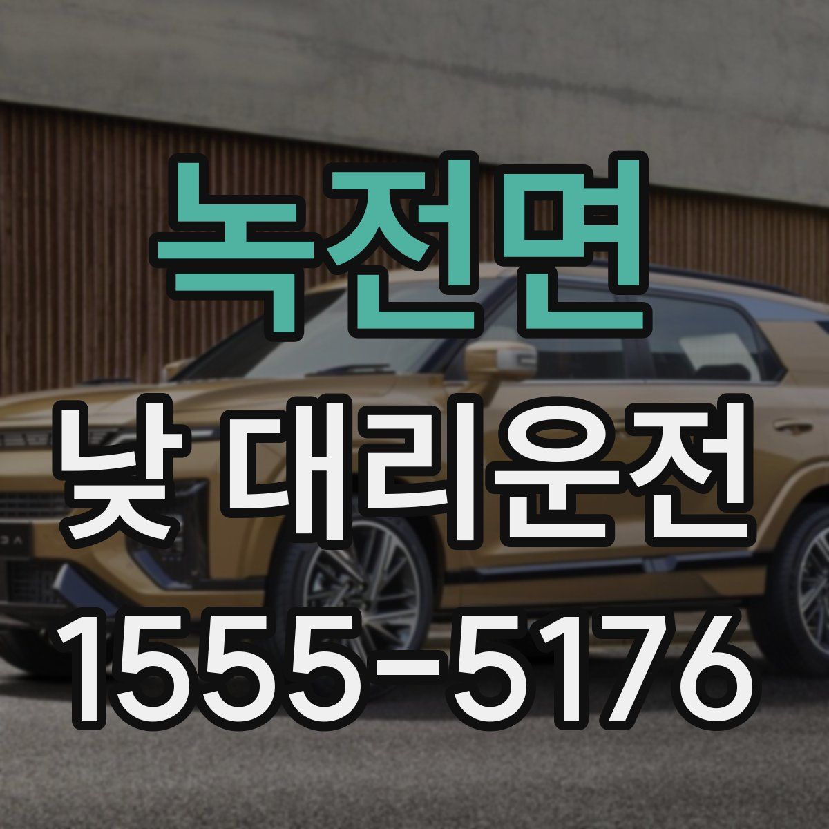 녹전면 낮 대리운전