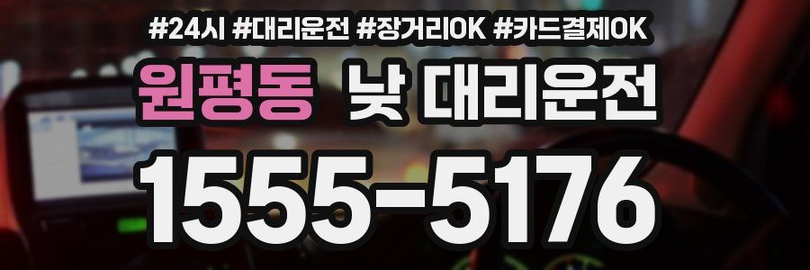 원평동 낮 대리운전