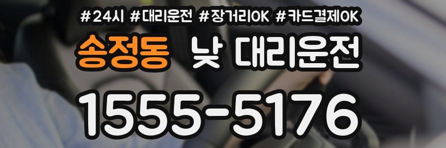 송정동 낮 대리운전
