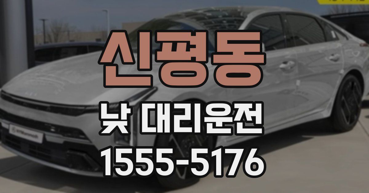 신평동 낮 대리운전