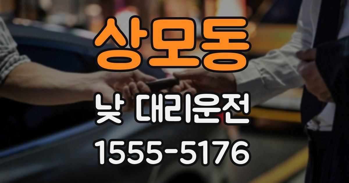 상모동 낮 대리운전