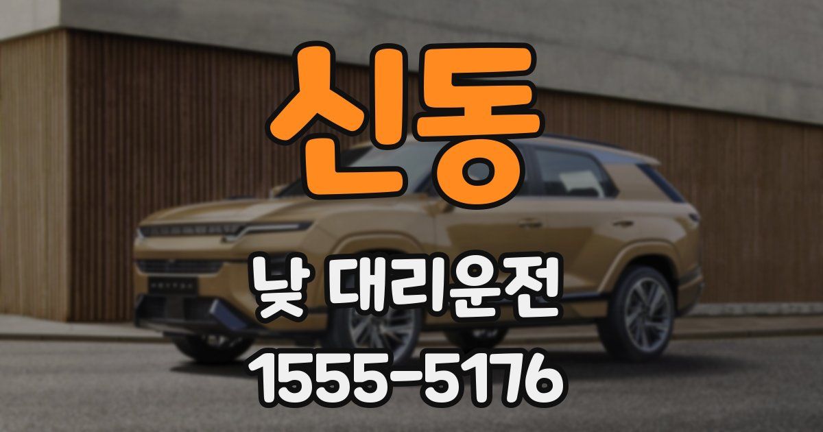 신동 낮 대리운전