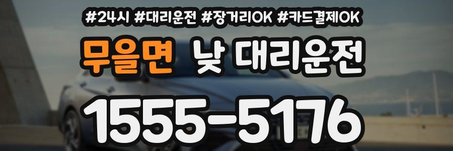 무을면 낮 대리운전