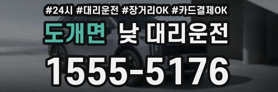 도개면 낮 대리운전