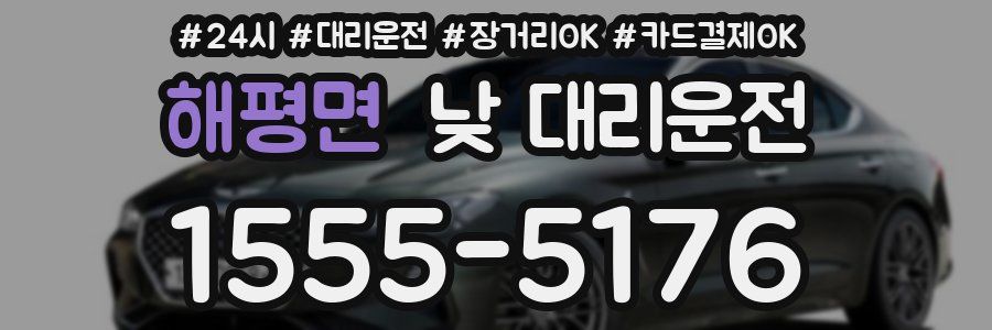 해평면 낮 대리운전