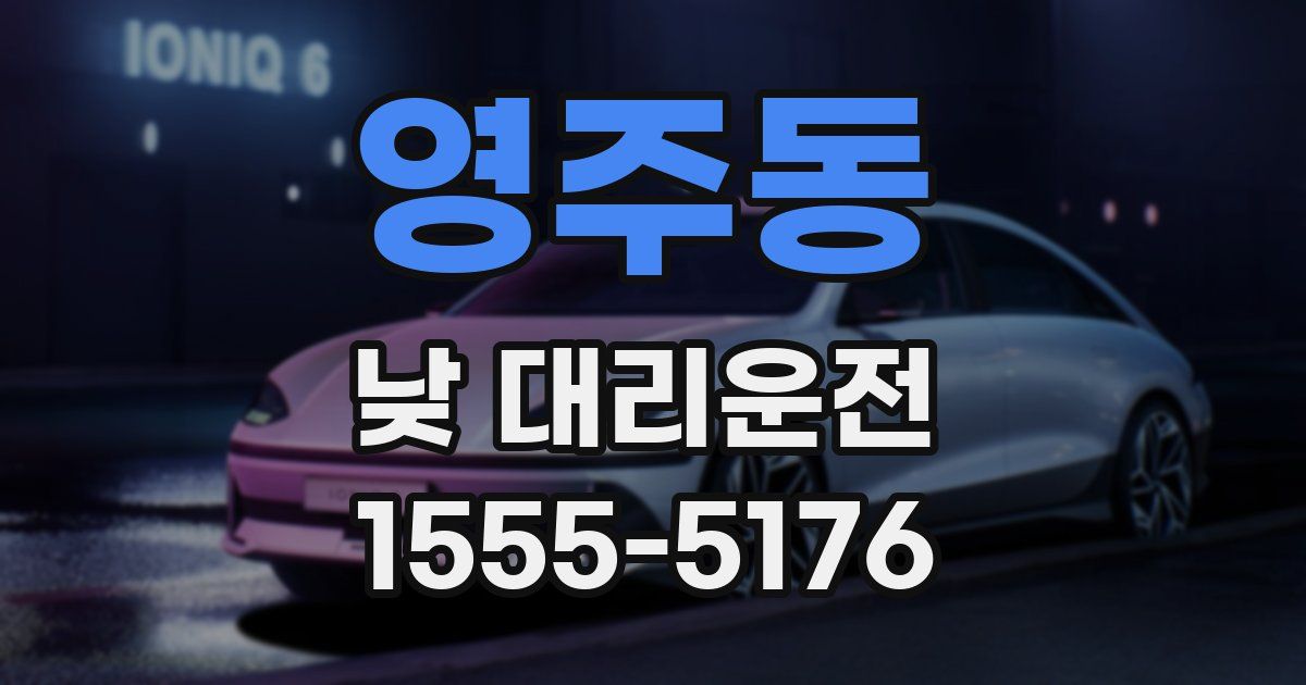 영주동 낮 대리운전