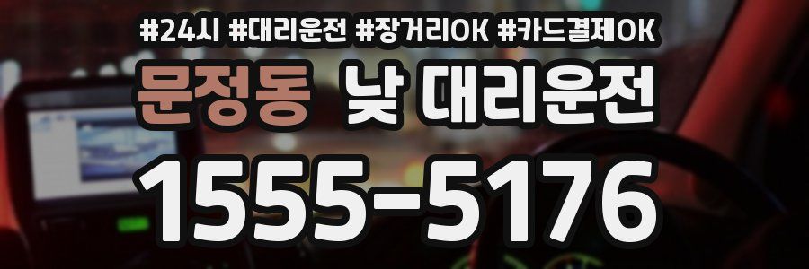 문정동 낮 대리운전