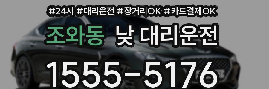 조와동 낮 대리운전