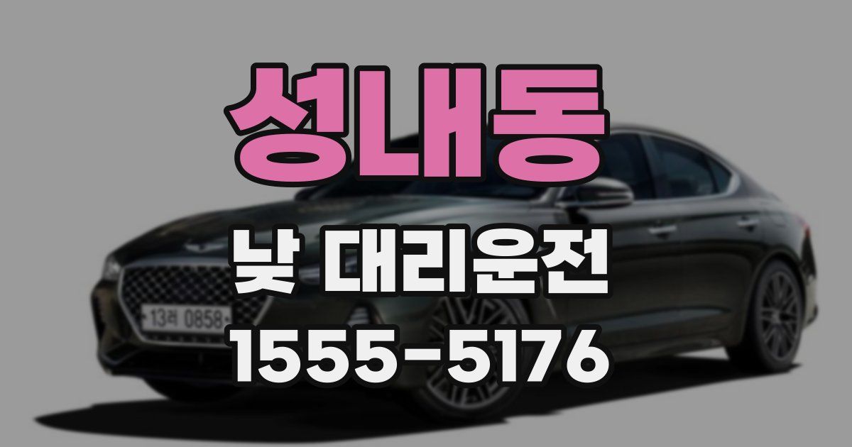 성내동 낮 대리운전