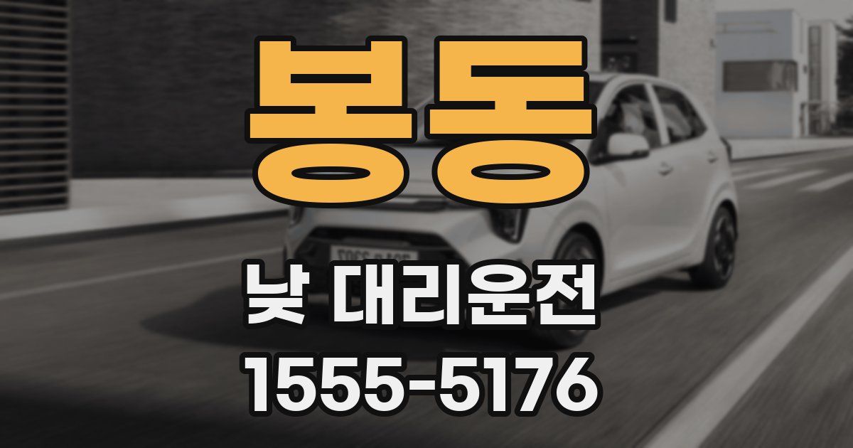 봉동 낮 대리운전