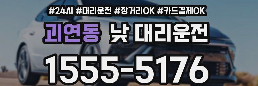 괴연동 낮 대리운전