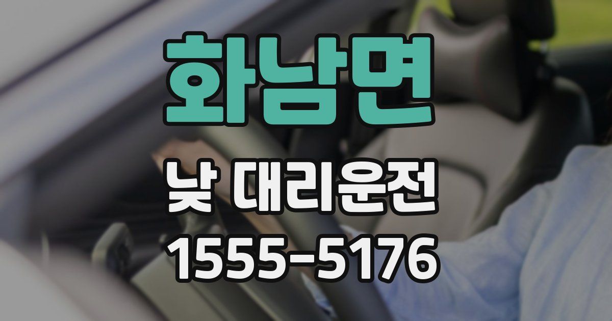 화남면 낮 대리운전