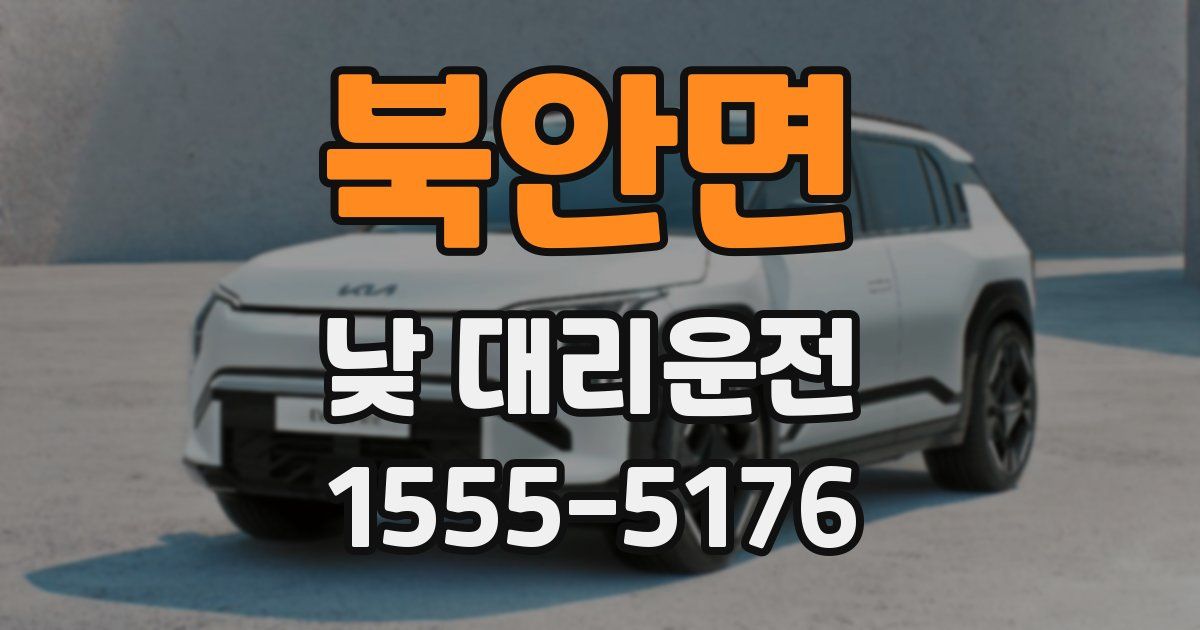 북안면 낮 대리운전