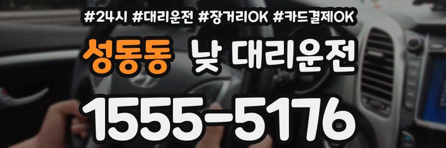 성동동 낮 대리운전