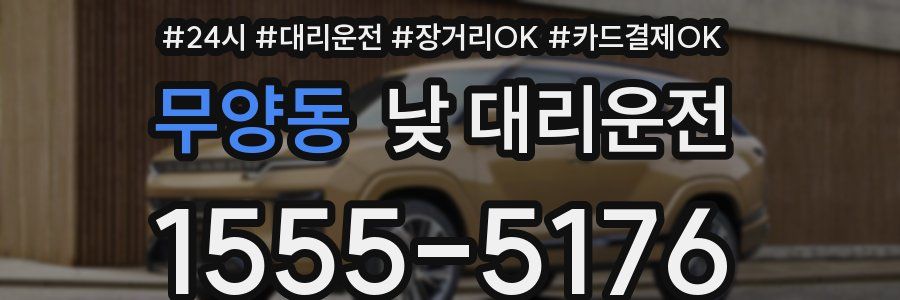 무양동 낮 대리운전