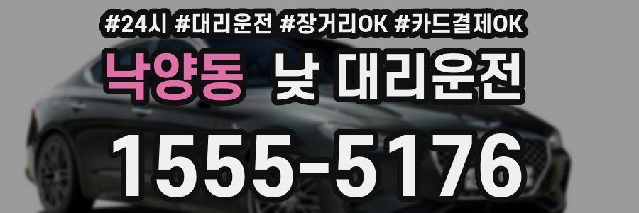 낙양동 낮 대리운전